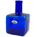 Blenko #4418 Cobalt Blue Block Bud Vase with original sticker