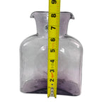 Handcrafted Blenko glass carafe in Lavender Amethyst