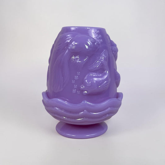 Fenton lavender koi Atlantis fairy lamp limited edition