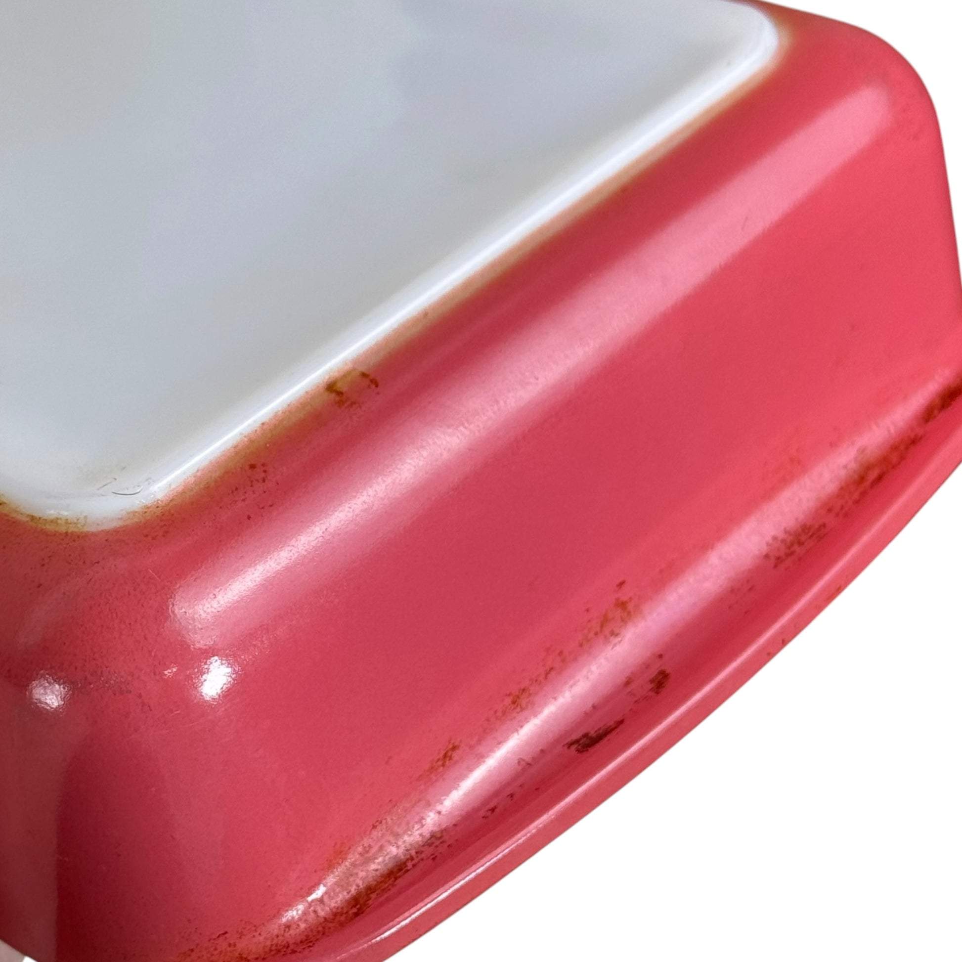 Retro Pyrex Flamingo Pink casserole dish collectible