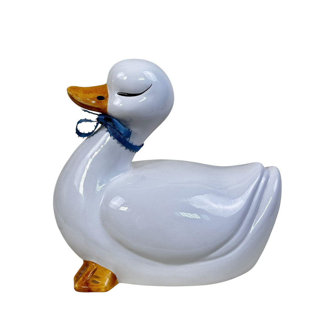 cottage style duck figurines vintage home decor set