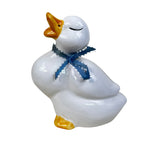 farmhouse duck decor trio glossy ceramic animal figures