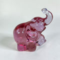 Vintage Fenton Rose Pink glass elephant figurine