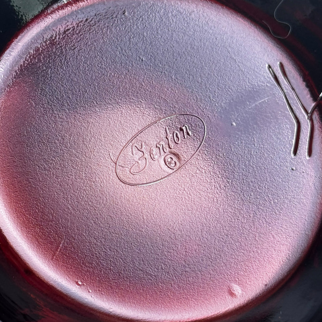 Fenton Koi Atlantis Vase in Plum Opalescence