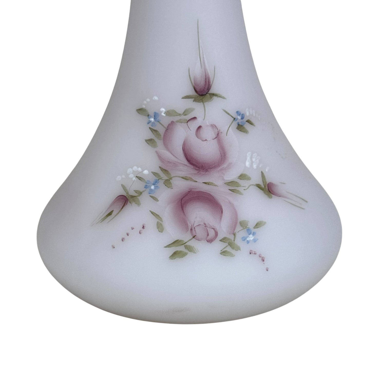 Collectible Fenton Rosalene art glass vase in Jack in the Pulpit form
