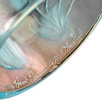 Misty Blue Fenton art glass fairy lamp collectible