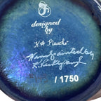 Signed Fenton Art Glass limited edition iris covered jar