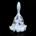 Fenton Frances Burton White Opal floral designer bell
