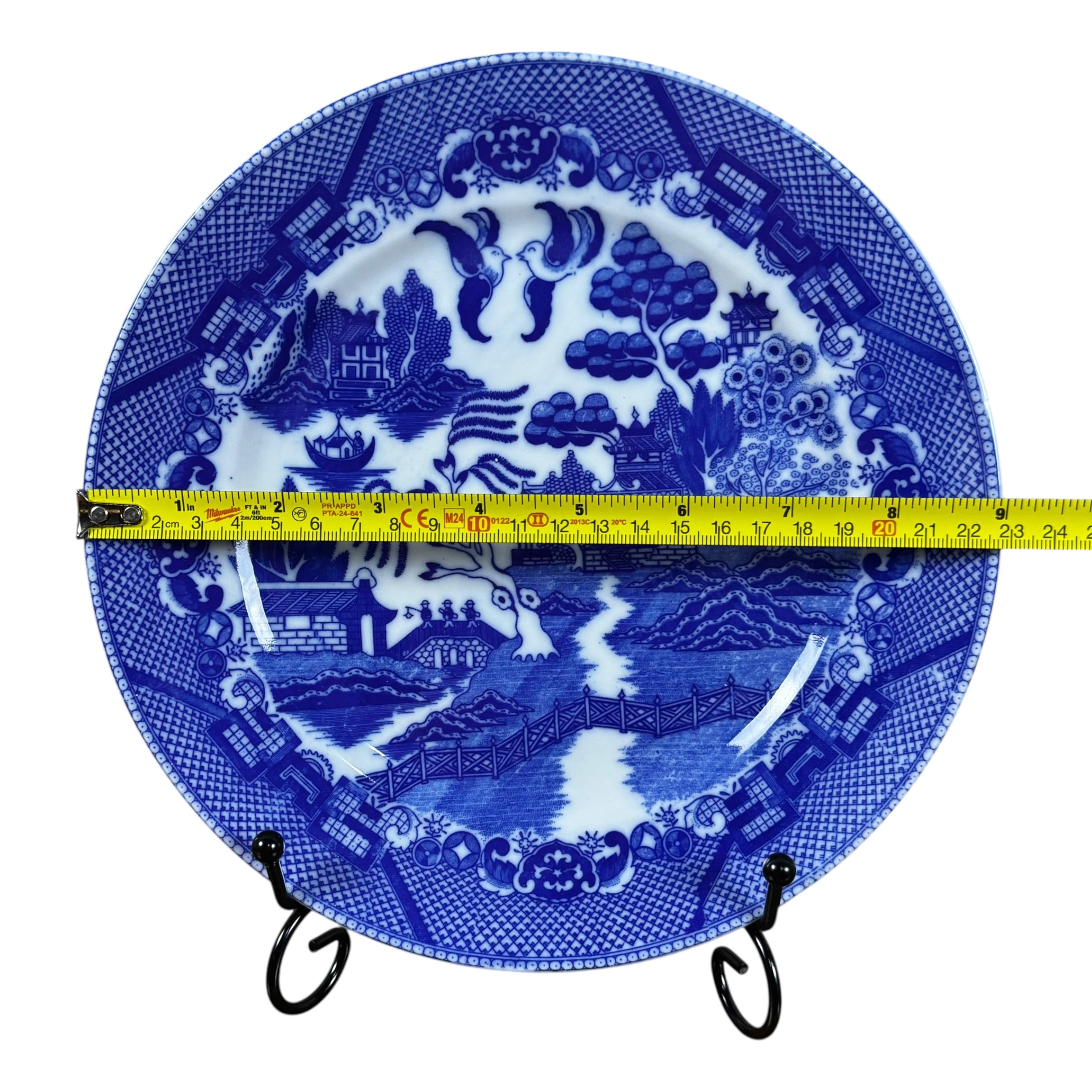 Vintage Blue Willow Luncheon Plates Set of Two – Made in Japan Elegant Oriental China Collectible Displays