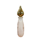 Art Deco vintage perfume bottle with gilded stopper vanity decor