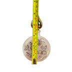 Frosted glass Art Deco perfume bottle bird motif