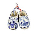 Hand painted blue Delft porcelain Dutch shoes windmill design