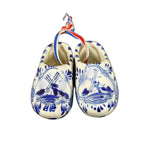 Hand painted blue Delft porcelain Dutch shoes windmill design