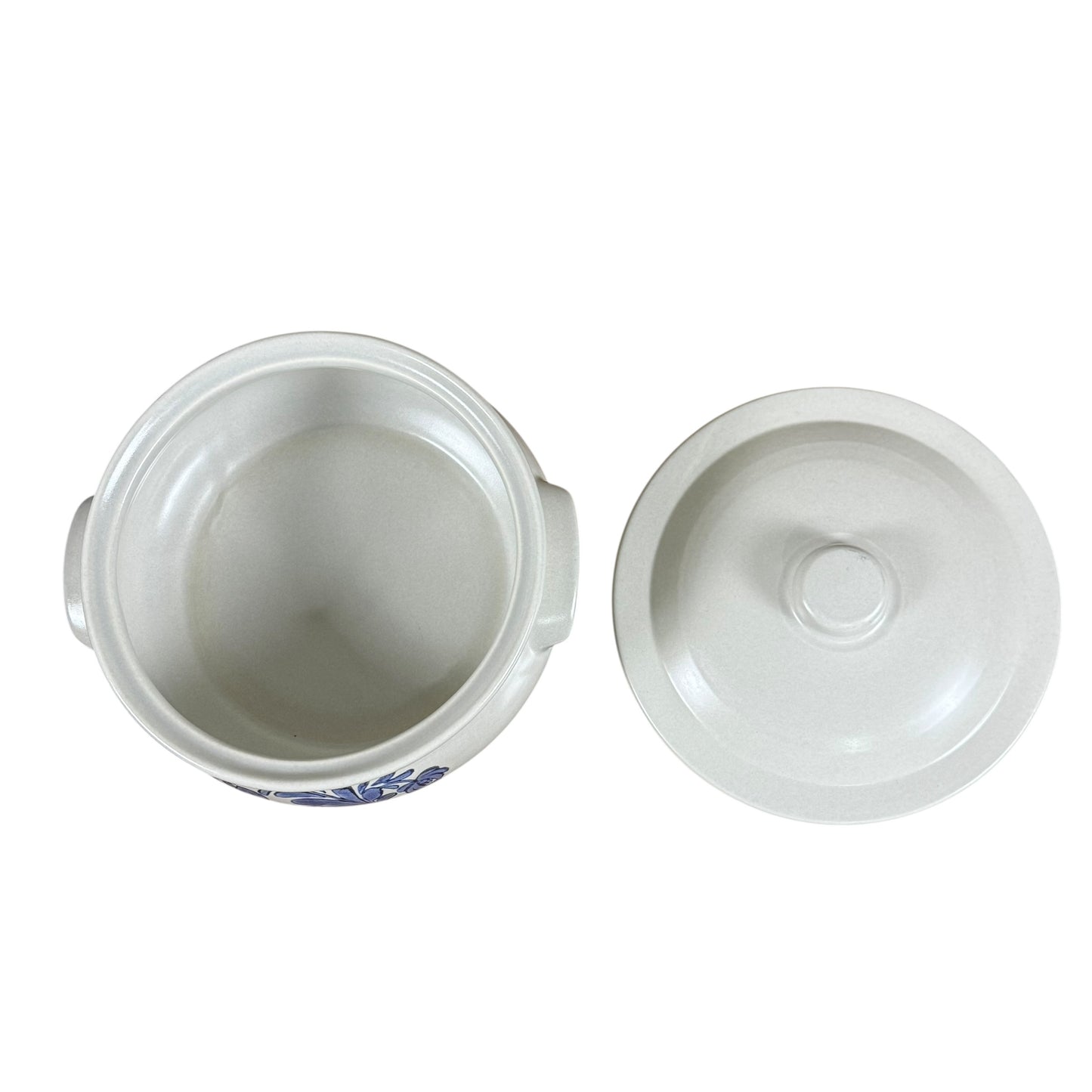 Vintage Pfaltzgraff Yorktowne Covered Casserole Dish – Blue Floral Stoneware Bakeware