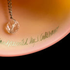 Fenton Rose Medallion Burmese Glass Bell – Limited Edition with Original Box