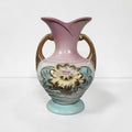 Vintage Hull Pottery Water Lily double handled vase