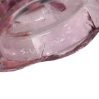 Rose pink Fenton Art Glass cat keepsake box