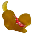 Hand painted Fenton Golden Retriever glass dog figurine