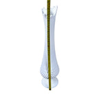 Vintage Fenton White Hobnail Milk Glass Swung Vase 20 Inch Tall | Flared Rim Pedestal Vase