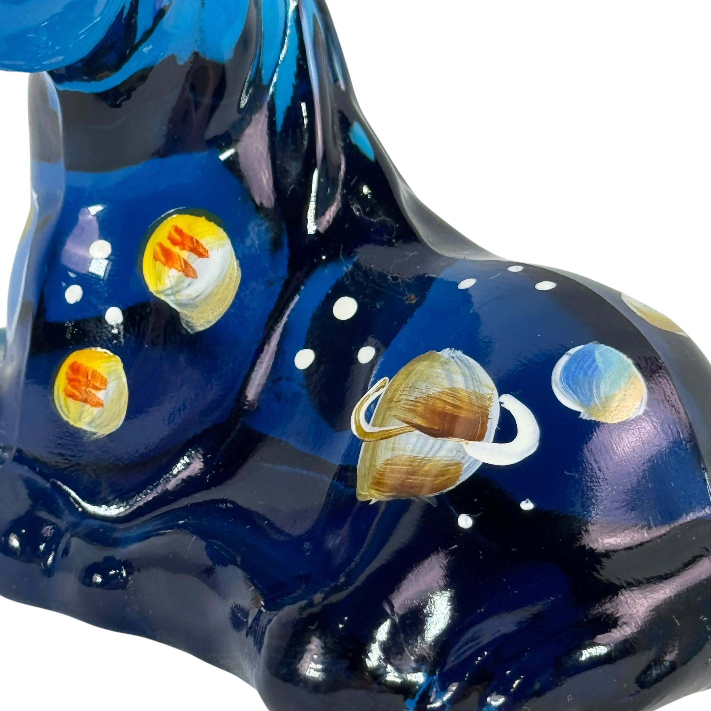 Limited Edition signed Fenton cobalt blue foal