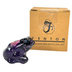 Fenton Lila the Frog Purple Amethyst figurine with original box