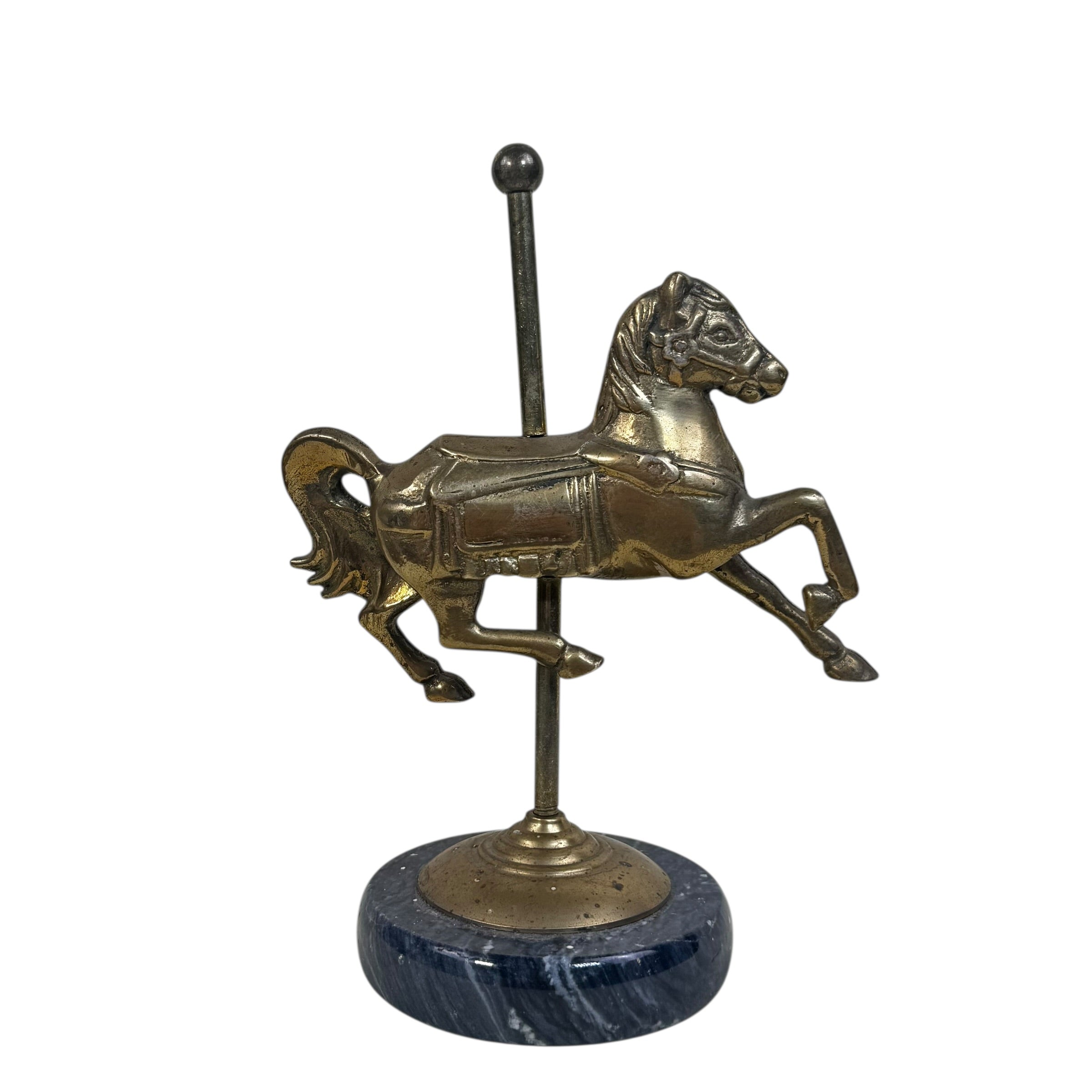 Solid brass horse statue circus fair decor collectible