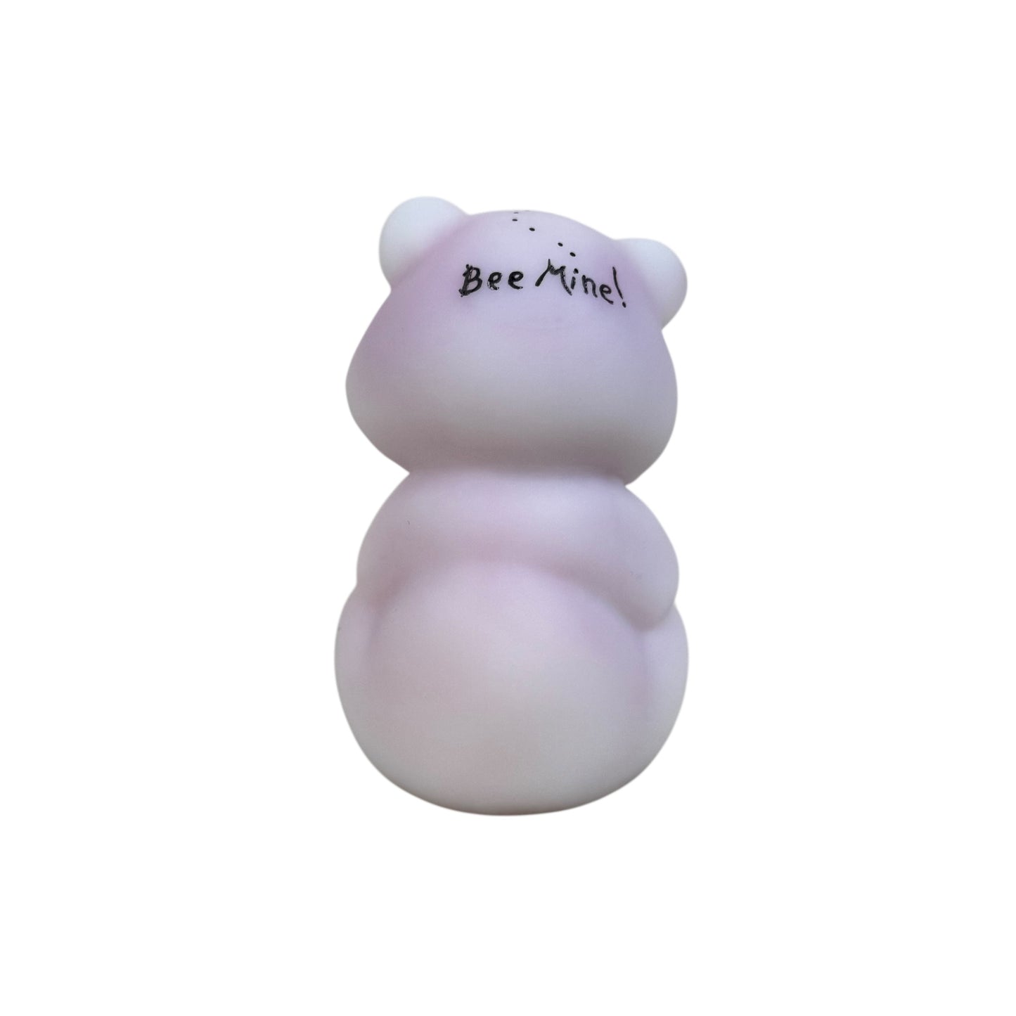 Pink satin glass bear with bee detail 2003 exclusive
